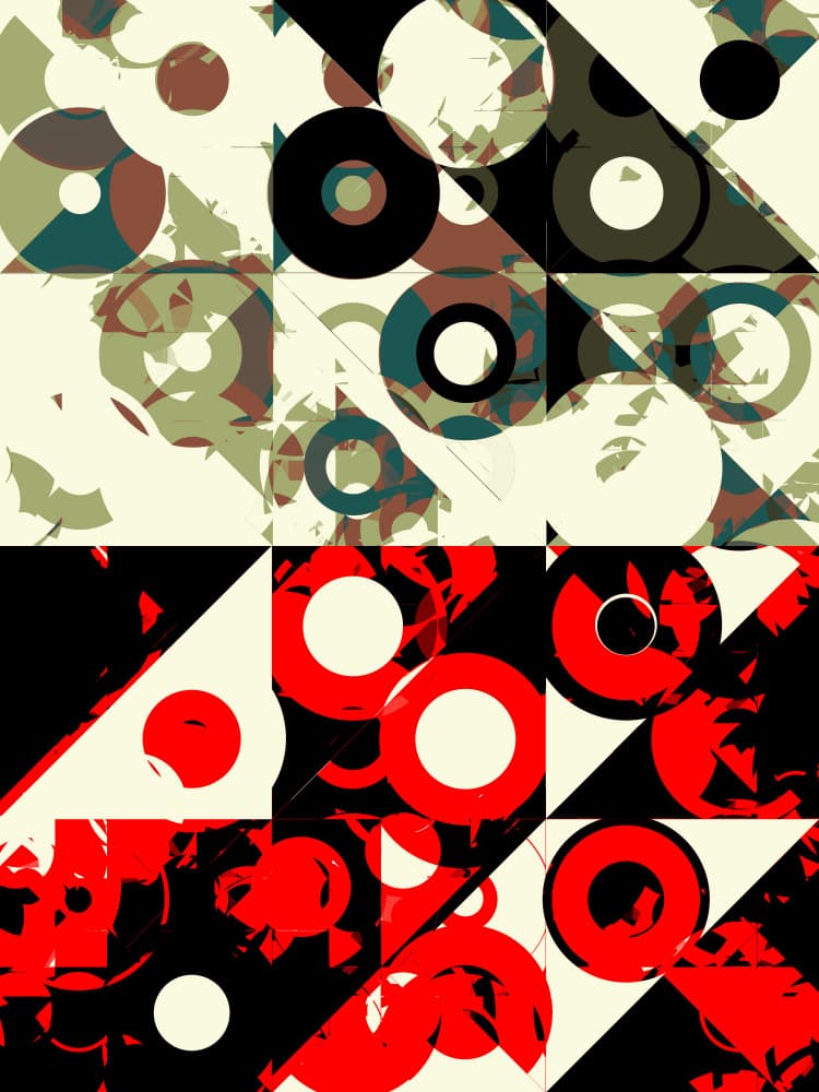 Dynamic Circle Geometry by Petr Strnad — canvas wall art
