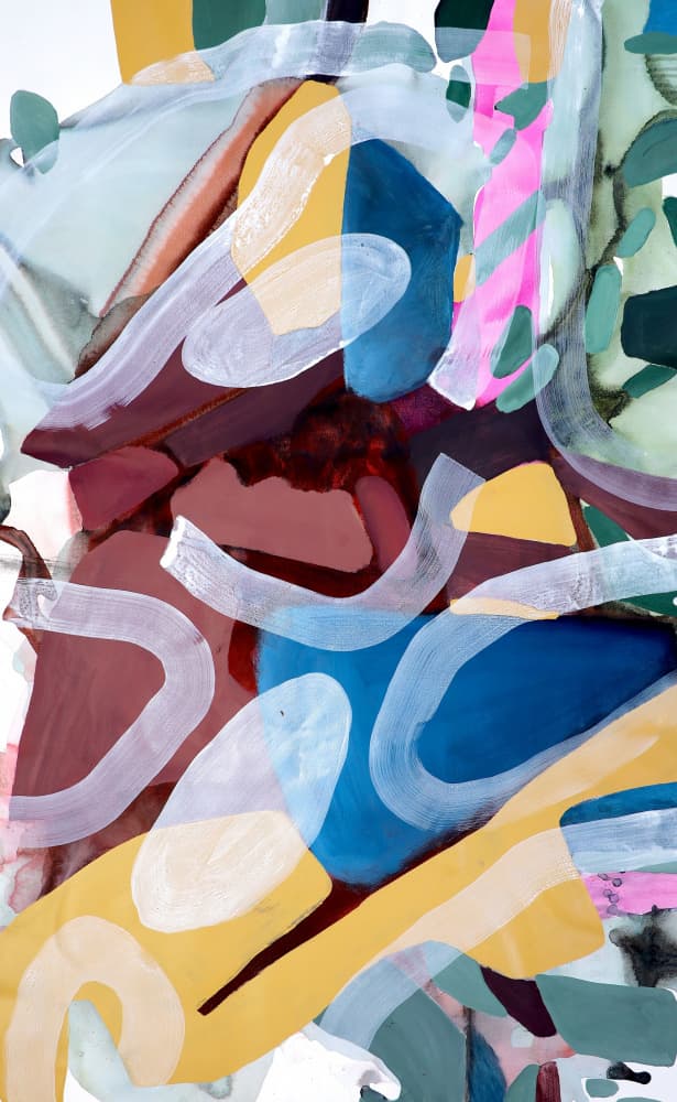 Vibrant Abstract Movement by POOVI ART — canvas wall art