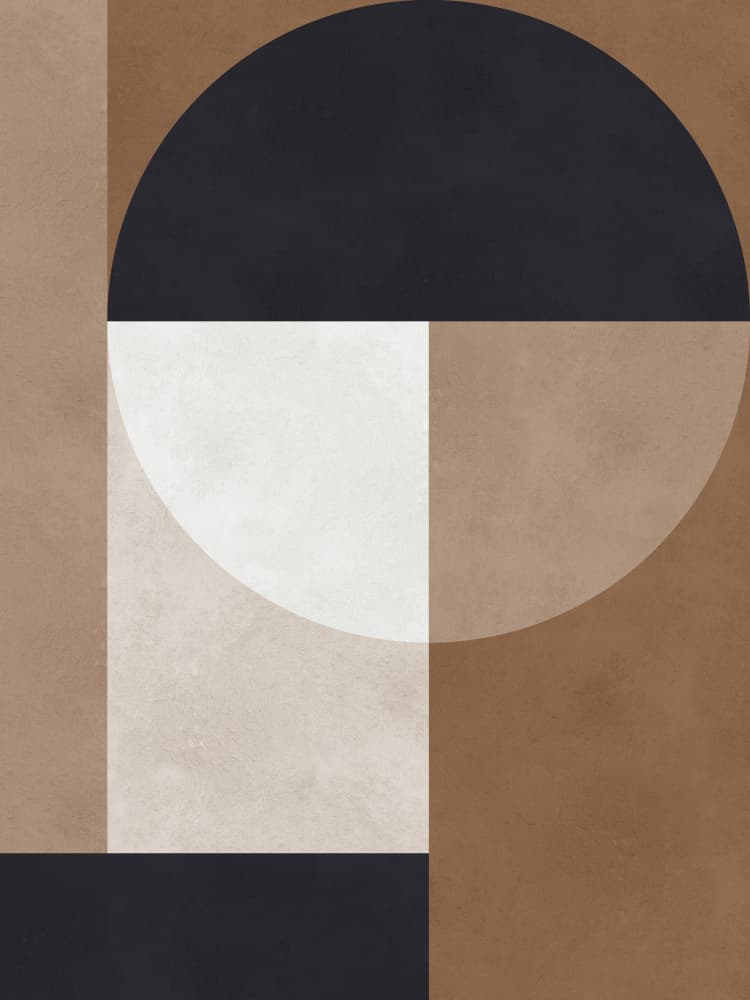 Modern Earthy Shapes by Vitor Costa — canvas wall art