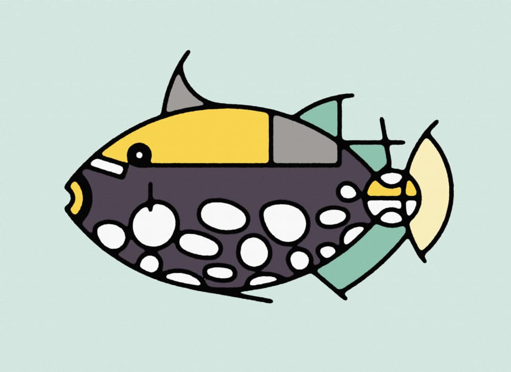 Cheerful Spotted Fish by Rafa Mateo — canvas wall art