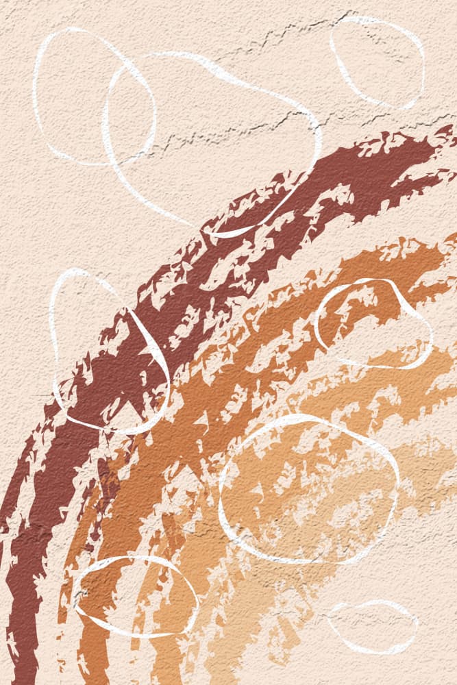 Warm Organic Abstract by Martina — canvas wall art