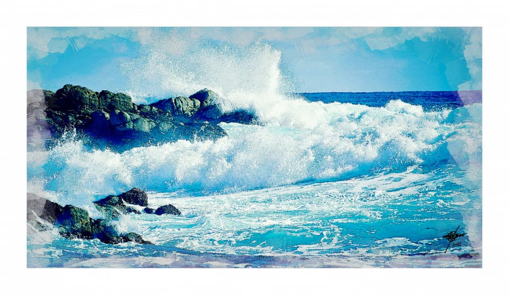 Crashing Ocean Waves by Osvaldo Russo — canvas wall art