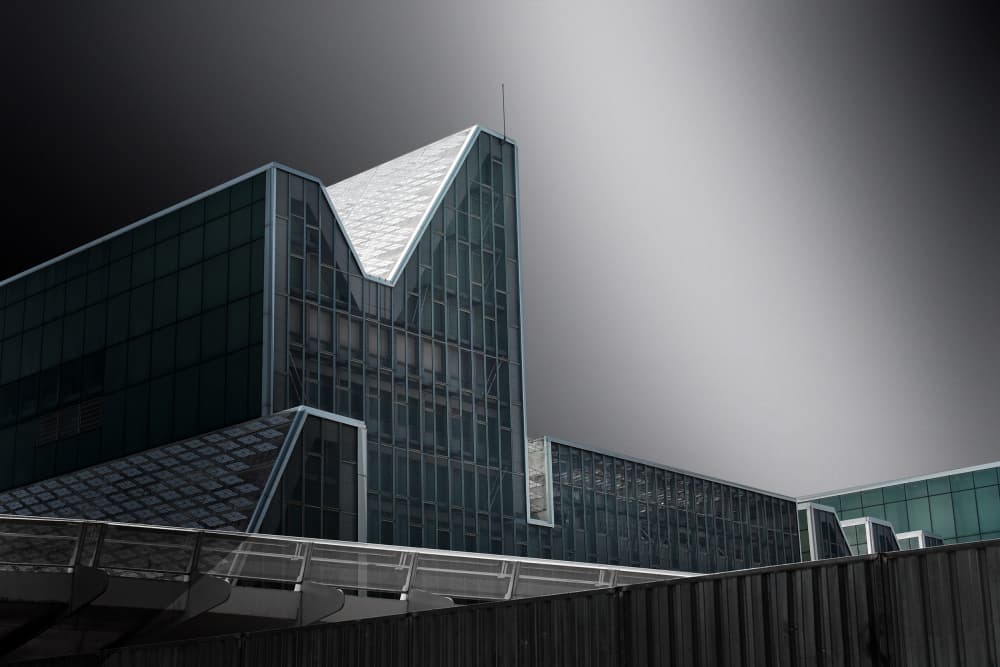 Modern Glass Architecture by Jorge Pimenta — canvas wall art