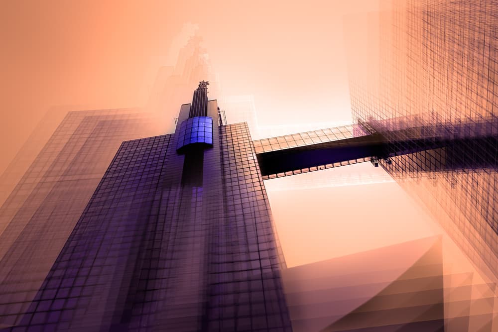 Vibrant City Architecture by Marc Huybrighs — canvas wall art