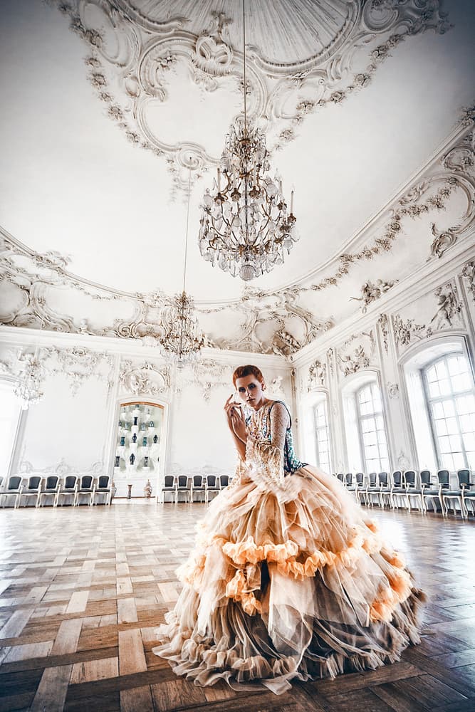 Dramatic Ballroom Fashion by Ruslan Bolgov — canvas wall art