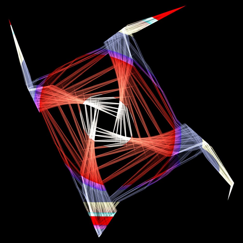 Dynamic Geometric Lines by Mystic Number — canvas wall art
