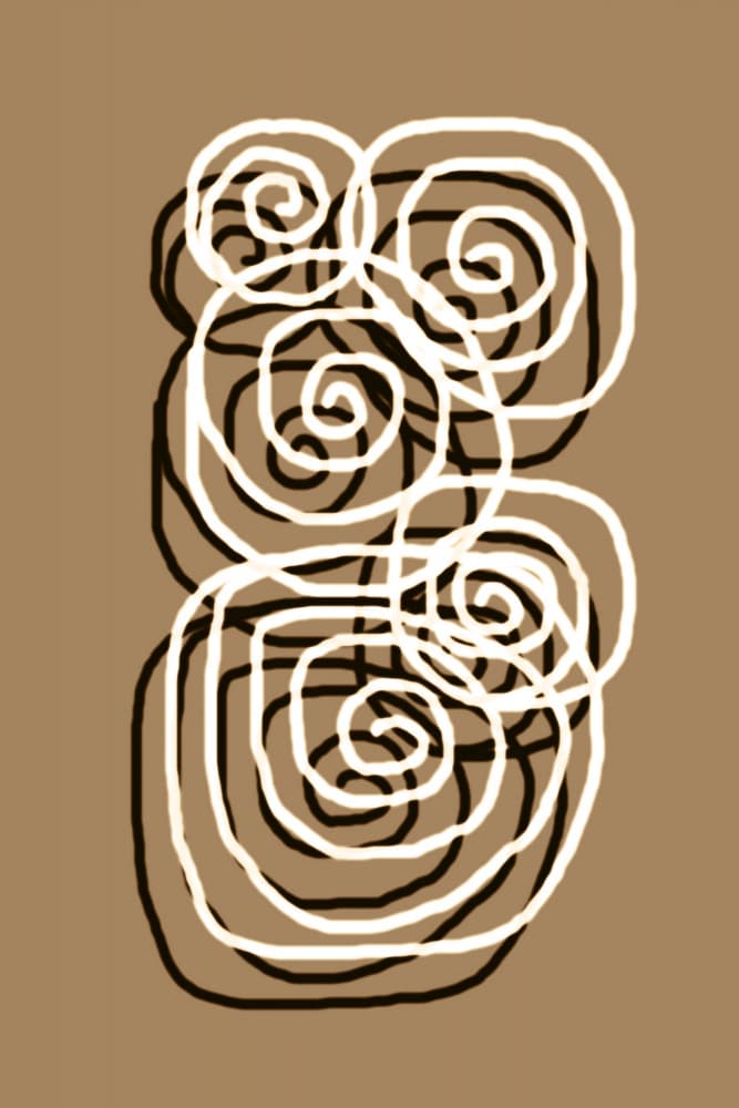 Organic Neutral Swirls by Christina Sillen — canvas wall art