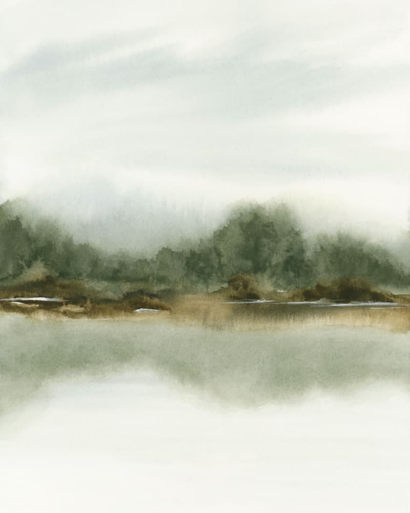 Misty Forest Reflection by Rachel Elise — canvas wall art