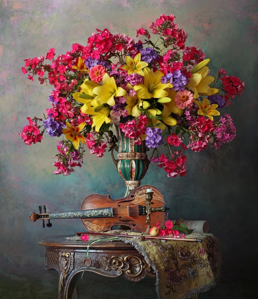 Vibrant Floral Melody by Andrey Morozov — canvas wall art
