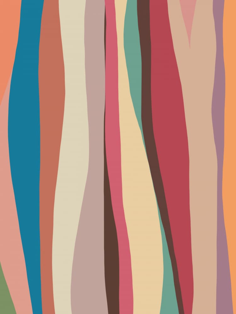 Organic Color Flow by Little Dean — canvas wall art