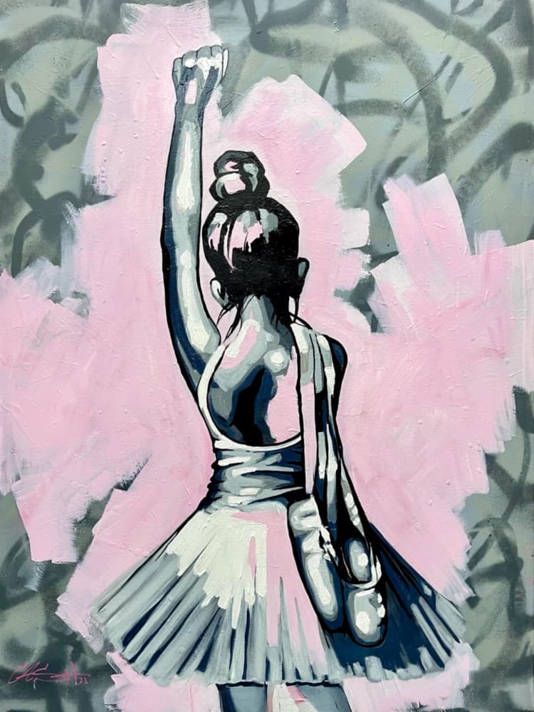 Empowered Ballerina by Suzan Habib — canvas wall art