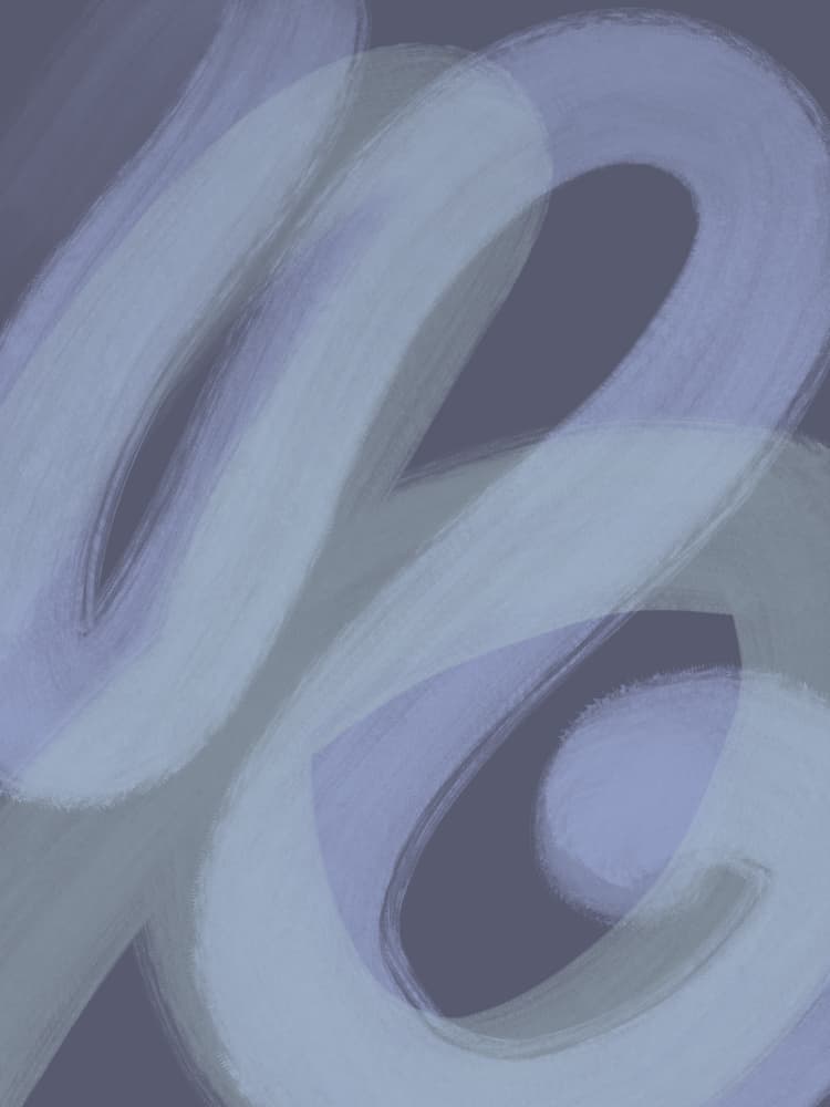 Flowing Purple Abstraction by Studio Palette — canvas wall art