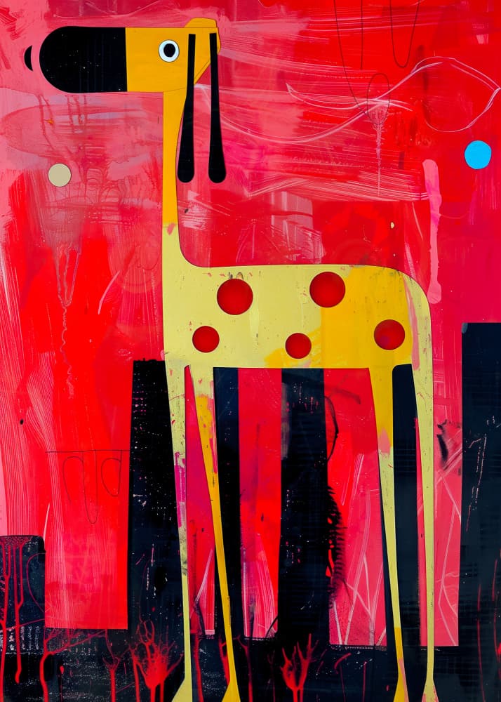 Creature Dog 6 by Justyna Jaszke — canvas wall art