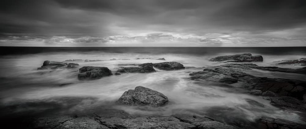 Moody Coastal Flow by Peet van den Berg — canvas wall art