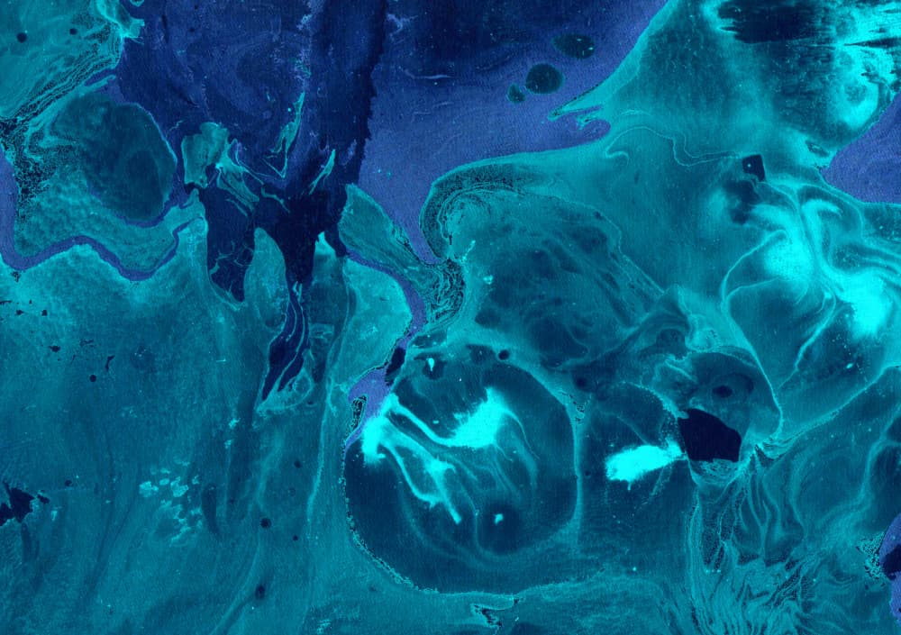 Abstract Ocean Swirls by Santhosh ch — canvas wall art