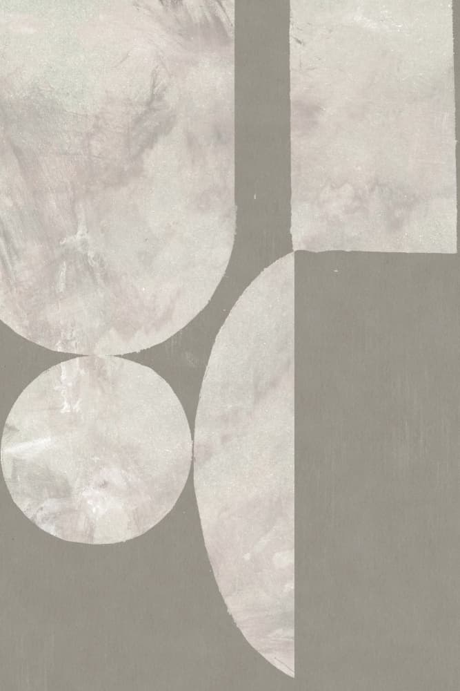 Muted Geometric Abstract by Edward Selkirk — canvas wall art