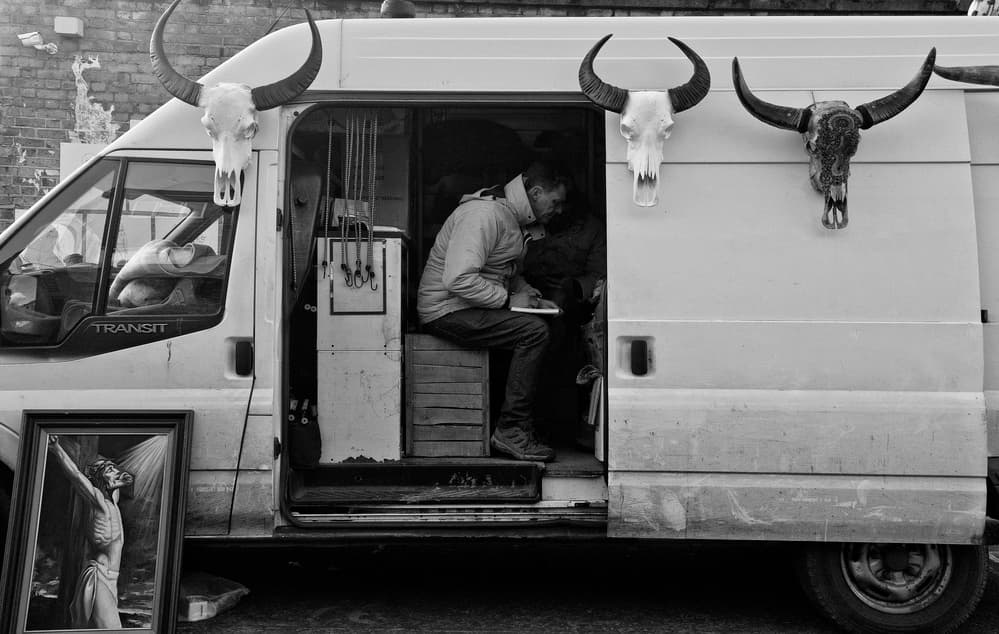 Urban Van Art Scene by Lorenzo Grifantini — canvas wall art
