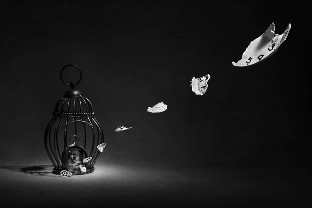 Broken Time Escape by Victoria Glinka — canvas wall art
