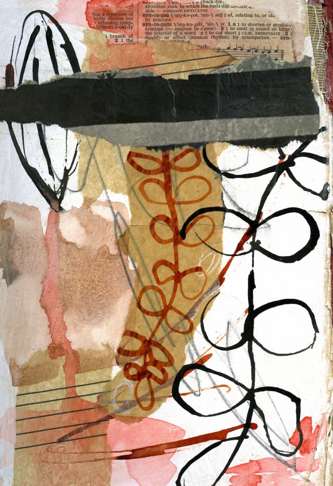 Organic Textures Collage by Olivia Joy StClaire — canvas wall art