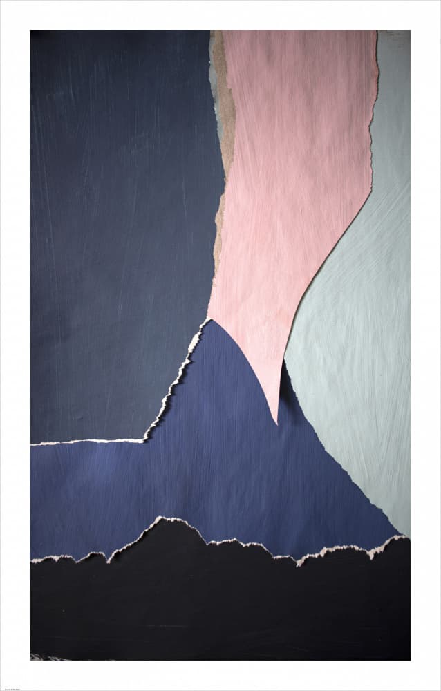 Muted Mountain Collage by Cyrille Gulassa — canvas wall art