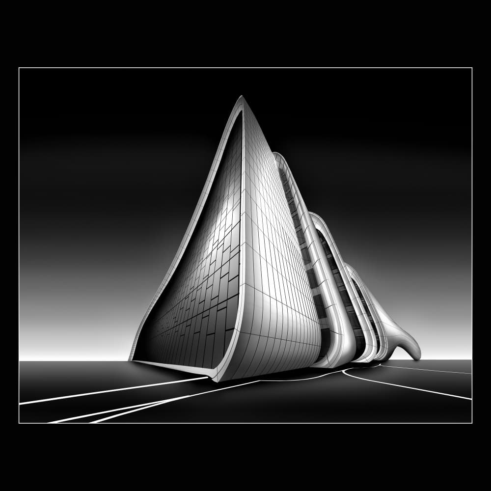 Dynamic Architectural Forms by jordiegeatorrent — canvas wall art