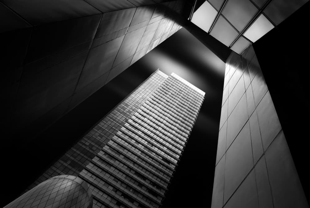 Modern Urban Perspective by Akira TAKAUE — canvas wall art