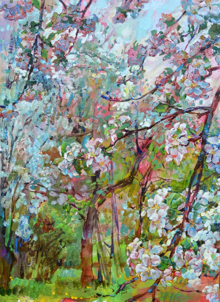 Vibrant Spring Blossoms by Andrii Kutsachenko — canvas wall art