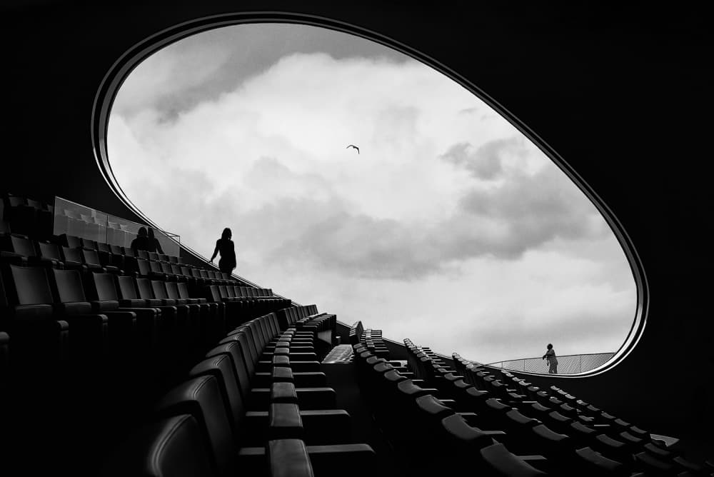 Modern Architecture Sky View by Jorge Pimenta — canvas wall art