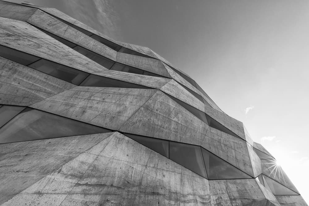 Angular Concrete Facade by Filipe P Neto — canvas wall art