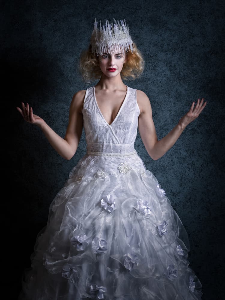 Ice Queen Portrait by Luc Stalmans — canvas wall art