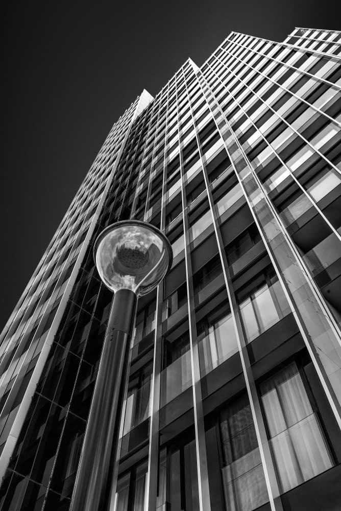 Modern City Skyscraper by Jef Van den Houte — canvas wall art
