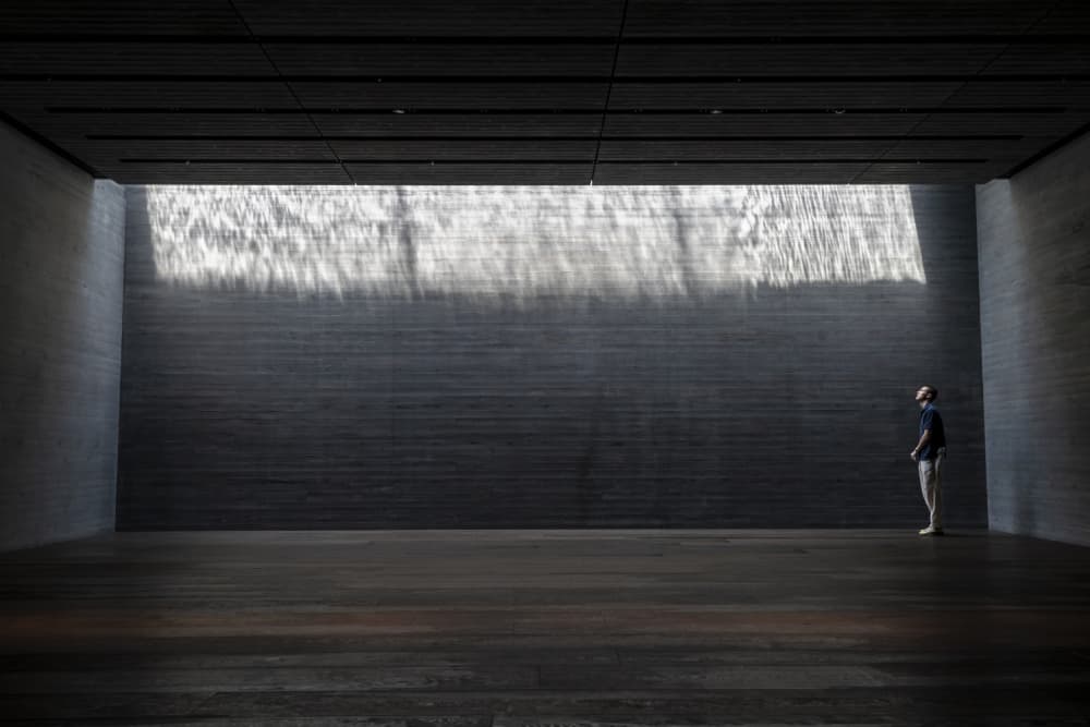 Lone Figure in Light by Tomoshi Hara — canvas wall art