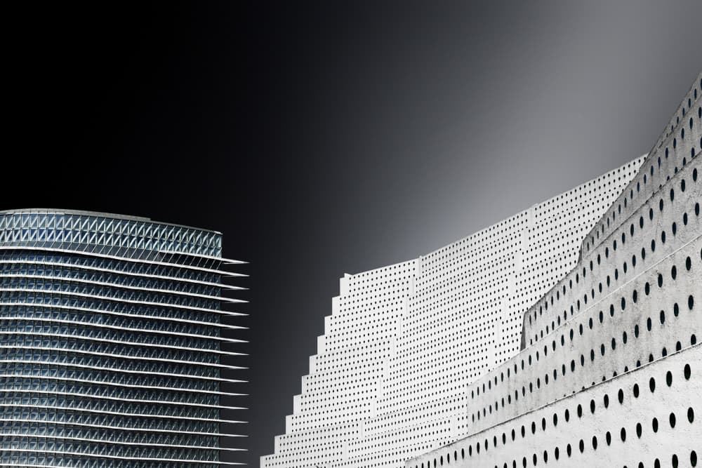 Urban Geometric Forms by Jorge Pimenta — canvas wall art