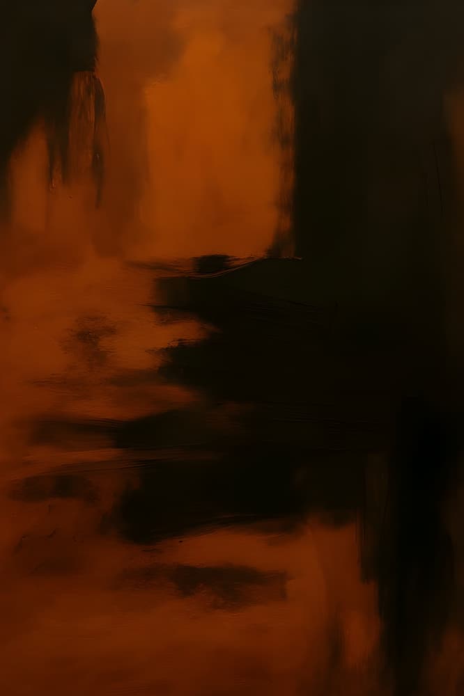 Abstract Orange Flow by HUGO — canvas wall art