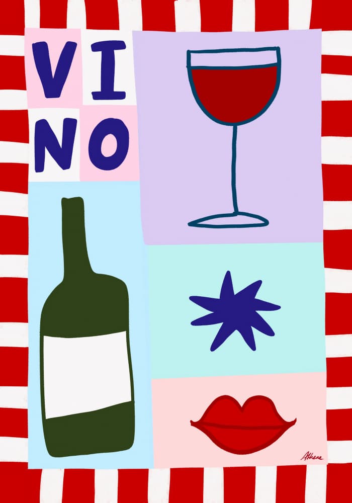 Vino by Athene Fritsch — canvas wall art
