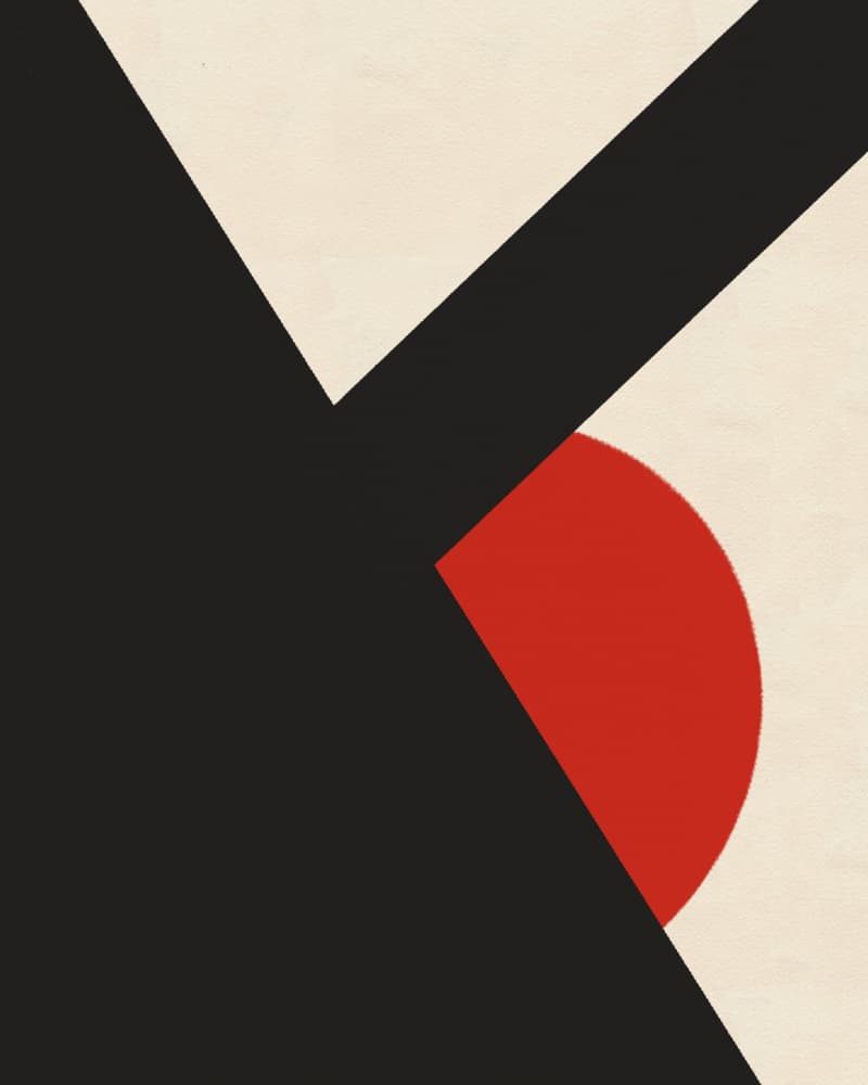 Bold Geometric Abstract by Deepthi s — canvas wall art