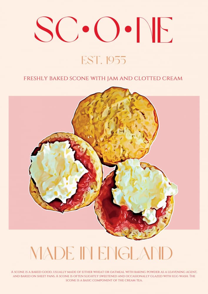 Afternoon Tea Scones by Nazma Khokhar — canvas wall art