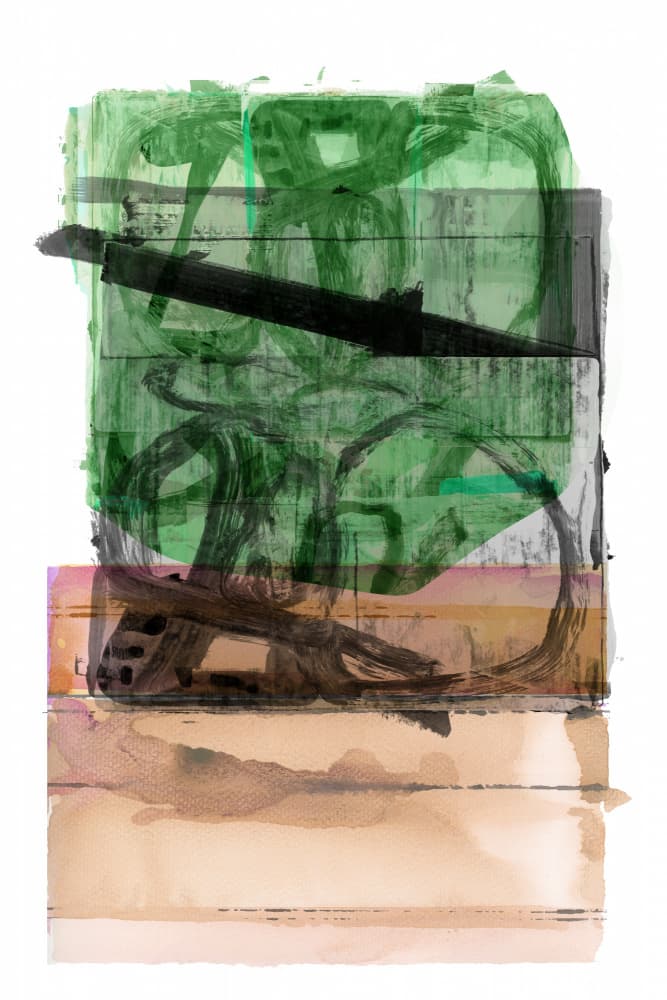 Earthy Green Layers by cartissi — canvas wall art