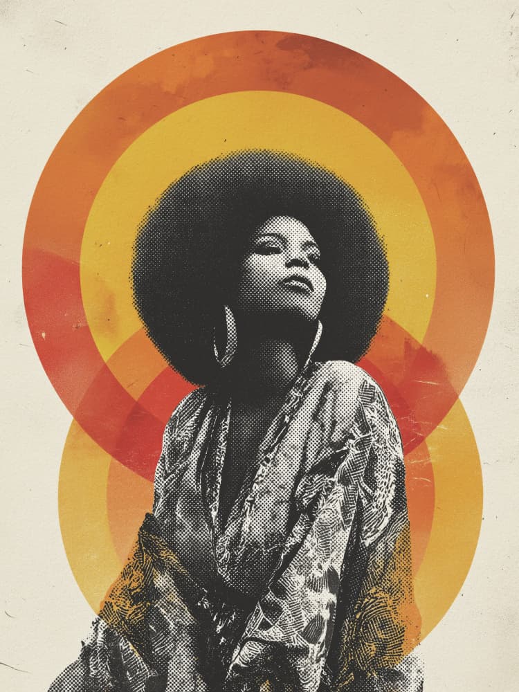 Seventies Soul Woman by Andreas Magnusson — canvas wall art