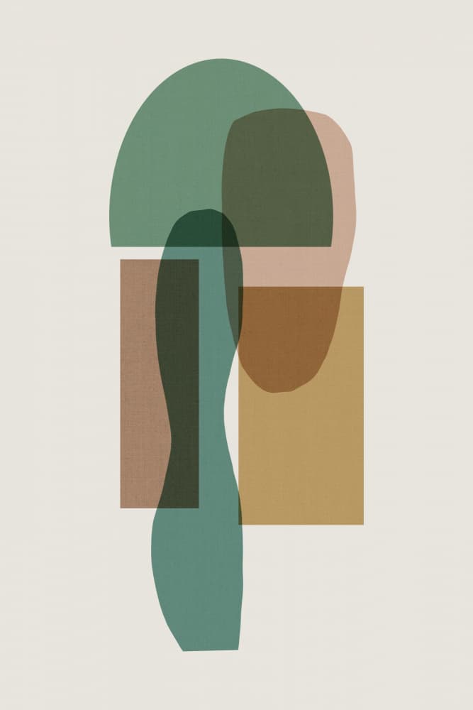 Earthy Abstract Forms by cartissi — canvas wall art