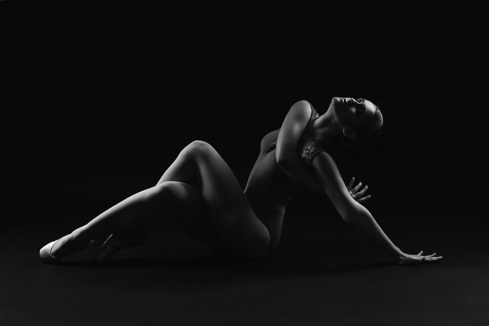 Graceful Ballet Pose by Alexandr — canvas wall art