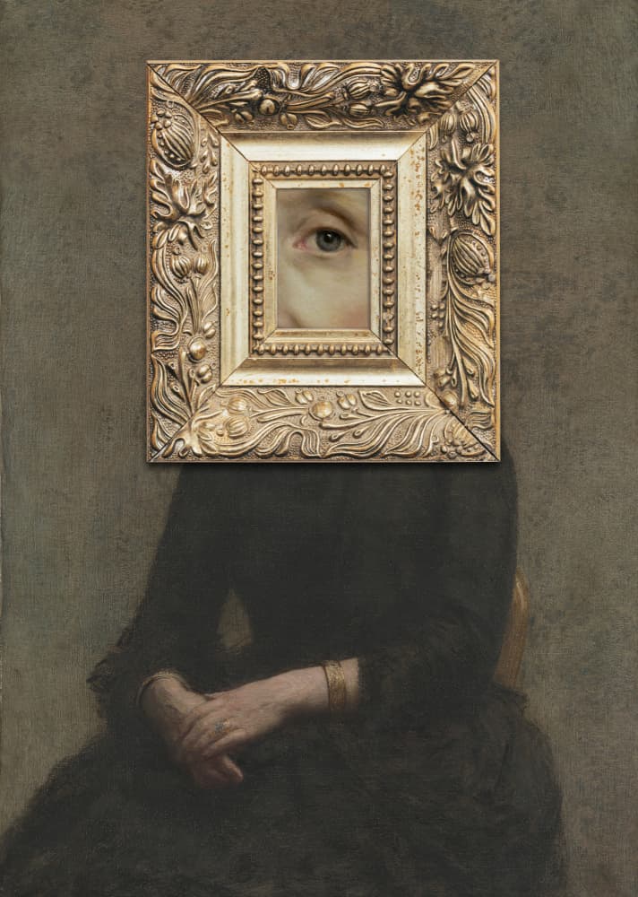 The Framed Eye by Marja van den Hurk — canvas wall art
