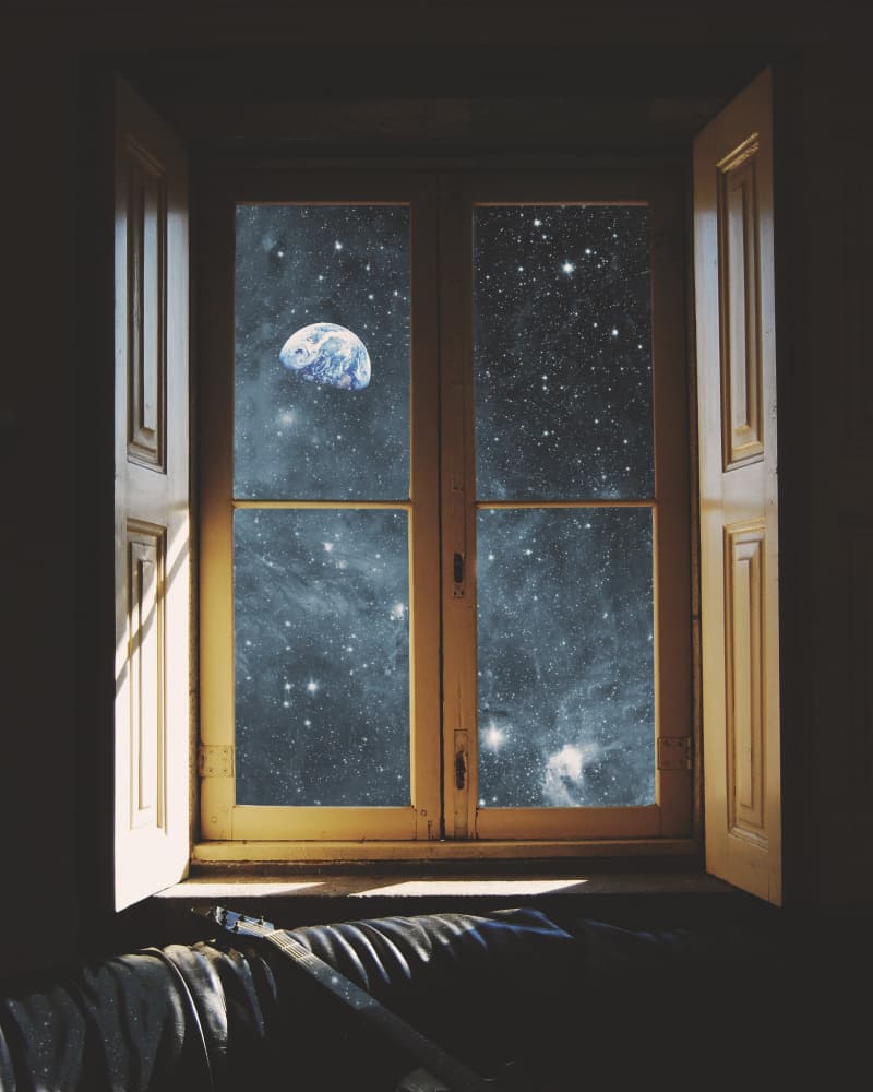 Window to Space by Emiliano Deificus — canvas wall art