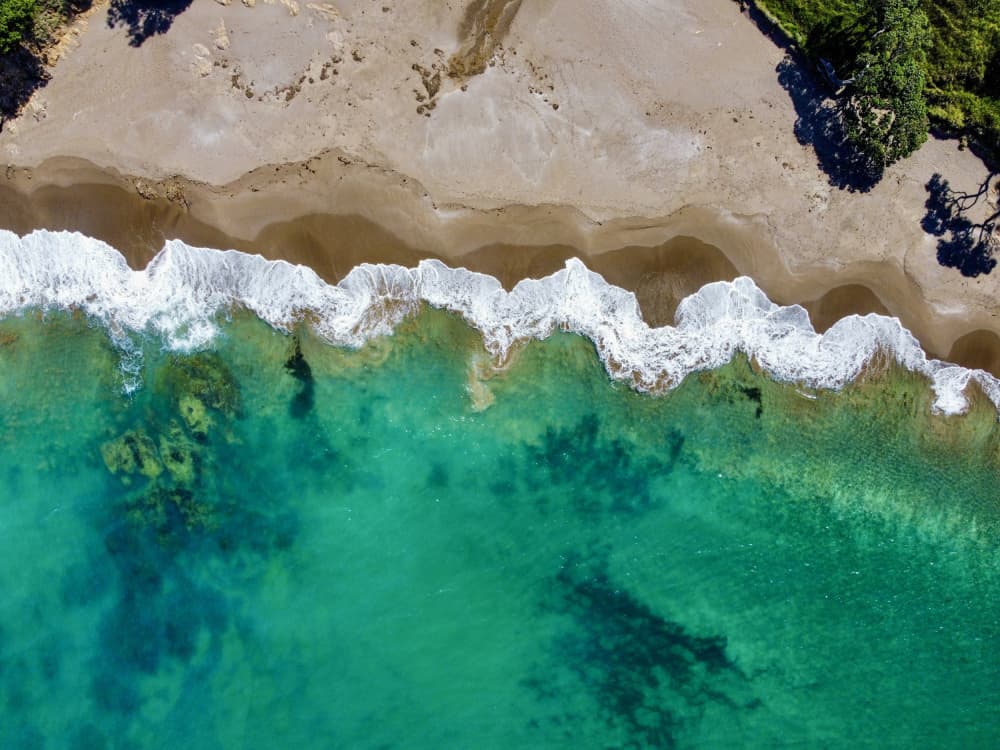 Aerial Tropical Beach by Martin Blahák — canvas wall art