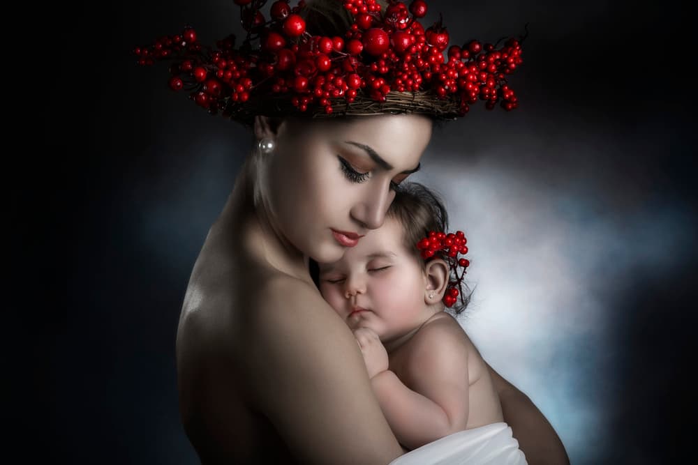 Mother's Tender Embrace by Peppe Tambè — canvas wall art