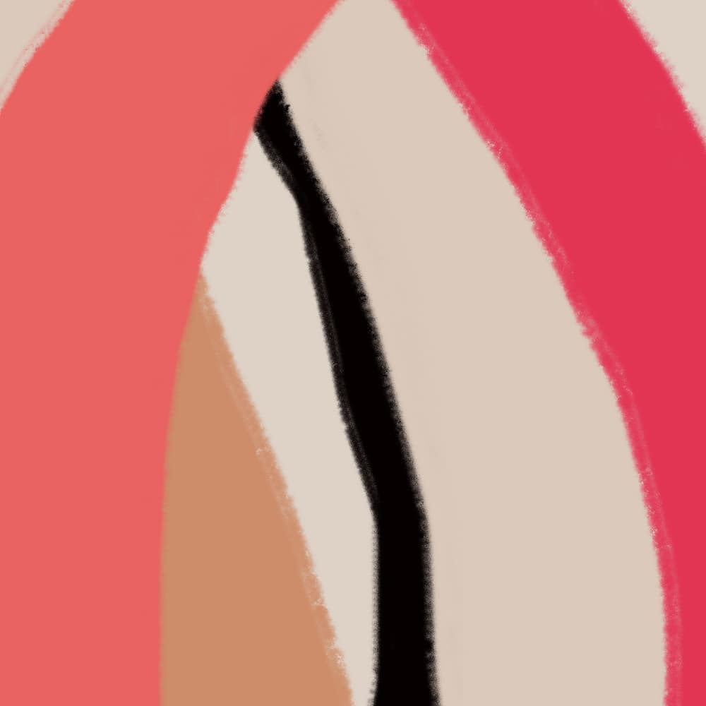Soft Abstract Curves by Dina Dankers — canvas wall art