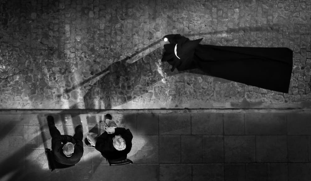 Mysterious Night Bat Shadow by Juan Luis Duran — canvas wall art
