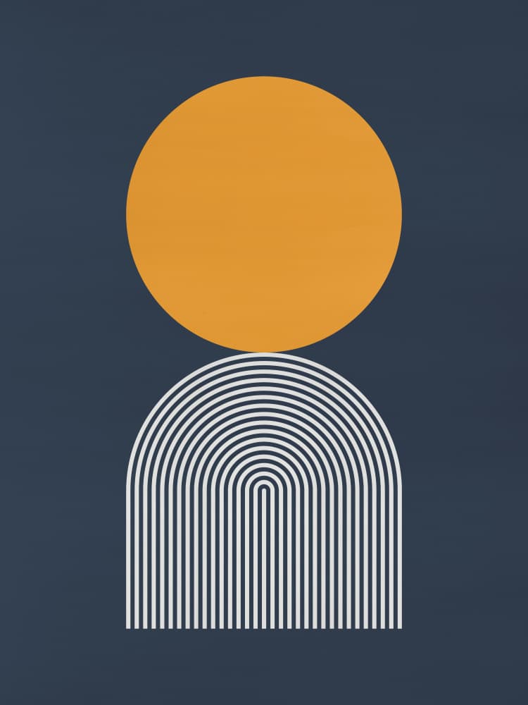Orange Sun Arch by Vitor Costa — canvas wall art
