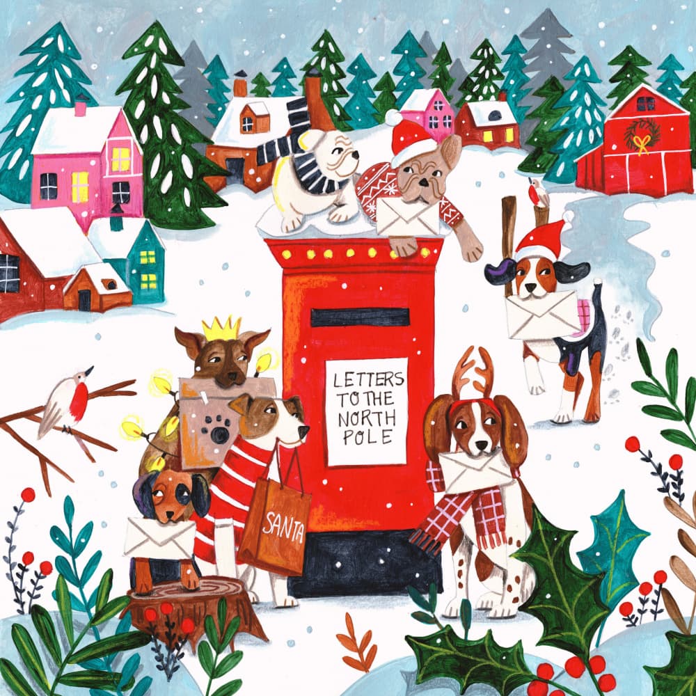 Christmas post by Caroline Bonne Müller — canvas wall art
