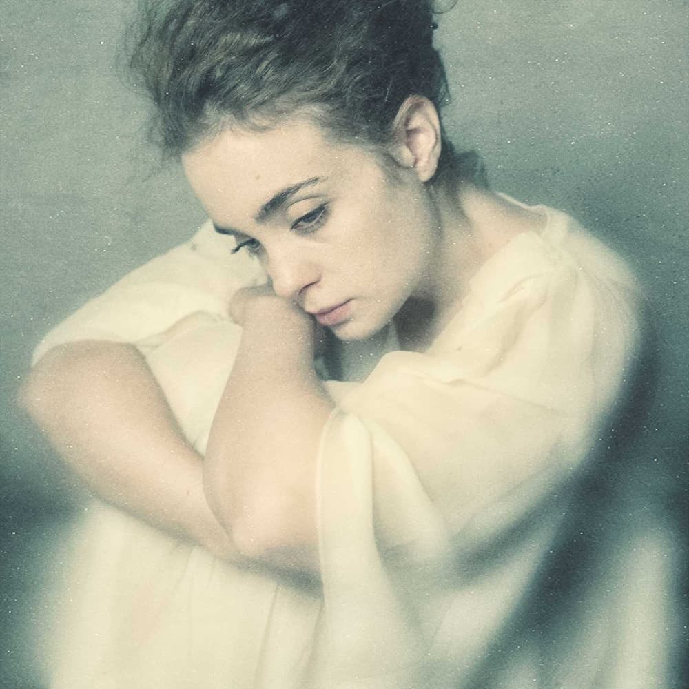 Quiet Pensive Woman by Antonella Renzulli — canvas wall art